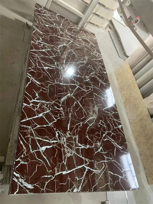 Folha de mármore de PVC para decoração de parede